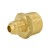 3/8" Flare x 3/4" Male NPT Threaded Brass Adapter