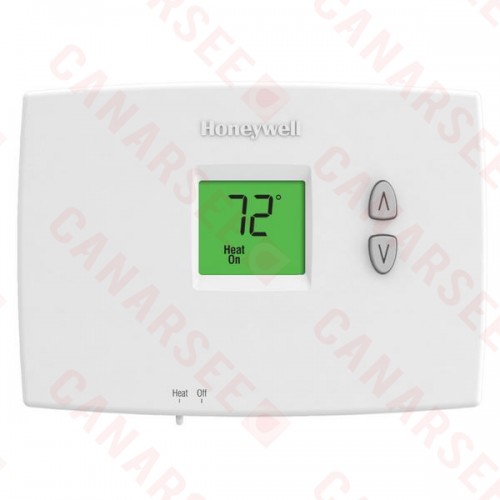 Honeywell TH1100DH1004 PRO 1000 Series Non Programmable Heat Only Thermostat, Settable Selectable Heat: 40 F to 90 F or 35 F to 90 F