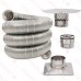 8" x 20ft Pre-Insulated 316Ti Stainless Steel All-Fuel Chimney Liner Insert Kit