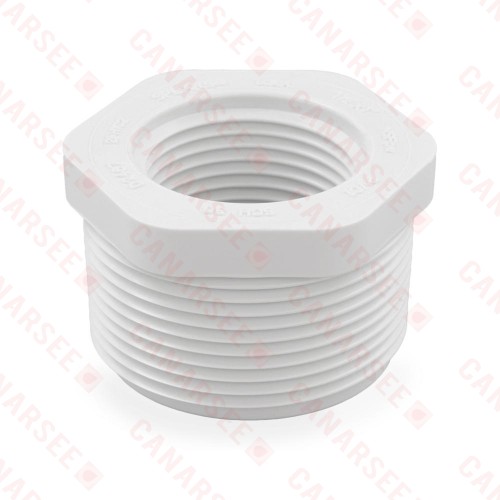 1-1/2" x 1" PVC (Sch. 40) MIP x FIP Bushing