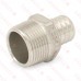1" PEX x 1" Male Threaded Adapter, 304 St. Steel (Lead-Free)