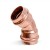1" Press Copper 45° Elbow, Imported