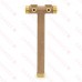 1-1/4" MPT x 13" Solid Brass Well Tank Tee (Lead-Free)