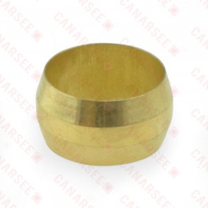 1/2" OD Brass Compression Sleeve Lead-Free
