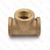 1/2" FPT Brass Tee, Lead-Free