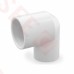 1-1/4" x 1" Barbed Insert 90° Reducing PVC Elbow, Sch 40, Gray