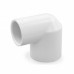 1-1/4" x 1" Barbed Insert 90° Reducing PVC Elbow, Sch 40, Gray