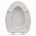 Bemis 139SLOW (White) Mayfair series Vineyard Sculptured Wood Elongated Toilet Seat, Slow-Close