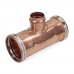 4" x 4" x 2-1/2" Press Copper Tee, Made in the USA