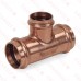 1-1/2" x 1-1/2" x 1-1/4" Press Copper Tee, Made in the USA