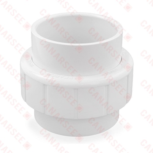 3" PVC (Sch. 40) Socket Union w/ Buna-N O-ring