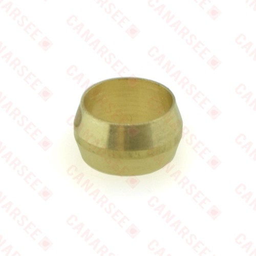 3/8" OD Brass Compression Sleeve, Lead-Free (Bag of 10)