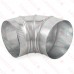 7" Galvanized 90° Adjustable Flue Elbow, 24 GA..