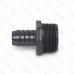 1" Barbed Insert x 1-1/2" Male NPT Threaded PVC Reducing Adapter, Sch 40, Gray