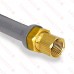 60" PVC-Coated, Propane Tank Gas Connector, 1/2" MIP x 1/2" FIP, 1/2" ID