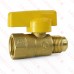1/2" FIP x 1/2" Flare Gas Ball Valve, One-Piece
