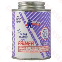 Clear PVC Primer, 8 oz (1/2 pint)