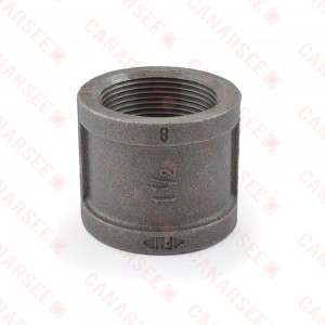 1-1/2" Black Coupling (Imported)