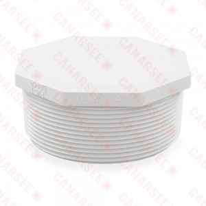 4" PVC (Sch. 40) Threaded Plug (MIP)