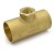 Matco Norca CRTF0603LF 1-1/4" C x 1-1/4" C x 1/2" Female Thread Cast Brass Adapter Tee, Lead Free