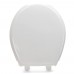 Bemis 7750TDG (White) Hospitality Plastic Round Toilet Seat w/ DuraGuard, Heavy-Duty