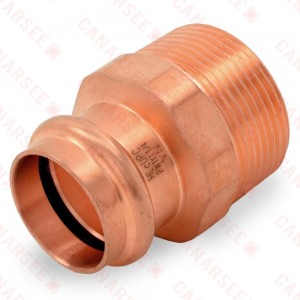 1" Copper Press x 1-1/4" Male Threaded Adapter, Imported