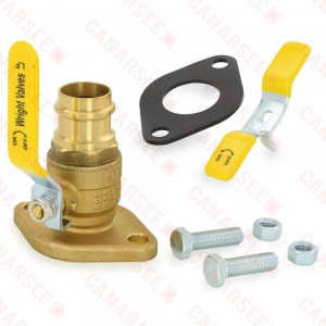 1" Press Flange Isolator Valve with Additional T-Handle LF