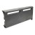 2ft Cast Iron Baseboard Radiator (Right Section), Floor Standing, 10" H x 2-1/2" D x 24" W..