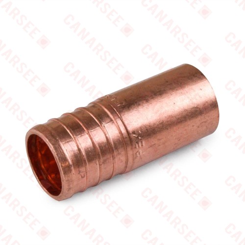 1" PEX x 3/4" Copper Fitting Adapter (Lead-Free Copper)