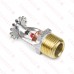 TY-B Pendent Fire Sprinkler Head, Standard Response K=5.6, Chrome Plated Brass, 155°F, 1/2" NPT
