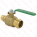 1" PEX Expansion x Press Brass Ball Valve, Full Port (Lead-Free)......