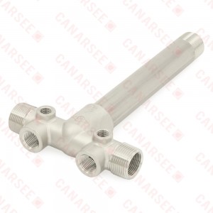 1" MPT x 9-3/4" Solid 304 Stainless Steel Well Tank Tee