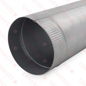 7" x 5 ft. Galvanized Snap-Lock Flue Pipe, 26 GA..