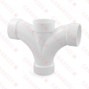 3" PVC DWV Double Fixture Fitting