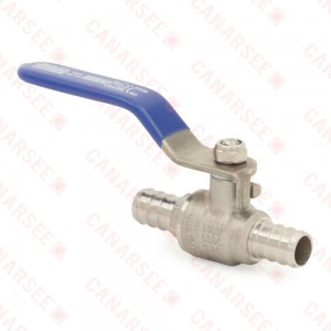 1/2" PEX 304 St. Steel Ball Valve, Full Port (Lead-Free)..