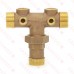 1-1/4" MPT x 4-1/2" Union Brass Short Well Tank Tee (Lead-Free)