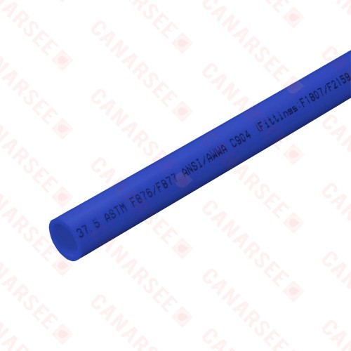 3/4" x 10ft Straight Length (Stick) PowerPEX Non-Barrier PEX-B Pipe, Blue (Expandable, F1960 compliant)