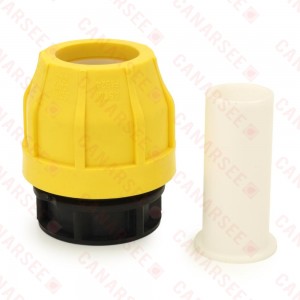 1-1/4" Compression Cap for SDR-11 Yellow PE Gas Pipe