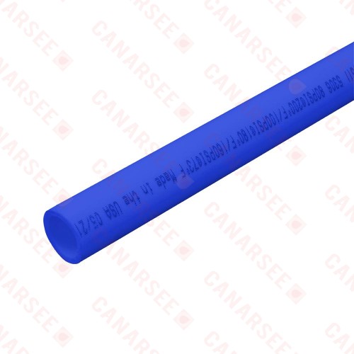 1" x 10ft Straight Length (Stick) PowerPEX Non-Barrier PEX-B Pipe, Blue (Expandable, F1960 compliant)