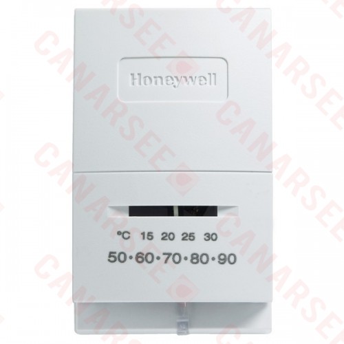 Honeywell T822L1000 T822L Series Non Programmable Single Stage Thermostat, Settable 45 F to 95 F