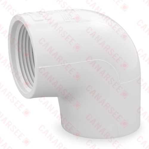 1-1/4" PVC (Sch. 40) FIP x FIP 90° Elbow