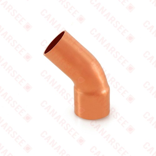 1/2” Copper, 45° Street Elbow