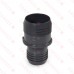 2" x 1-1/2" Barbed Insert PVC Reducing Coupling, Sch 40, Gray