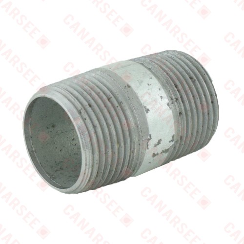 1” x 2” Galvanized Steel Pipe Nipple