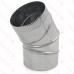 6" Galvanized 90° Adjustable Flue Elbow, 26 GA..