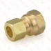 3/8" OD x 3/8" FIP Threaded Compression Adapter, Lead-Free