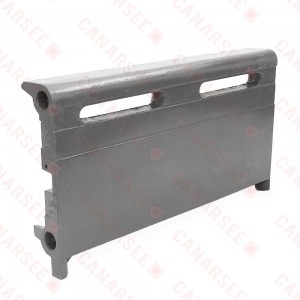 1.5ft Cast Iron Baseboard Radiator, Floor Standing, 10" H x 2-1/2" D x 18" W..