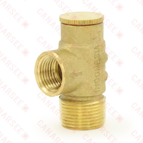 3/4" MPT, Pressure Relief Valve 75 psi (Lead-Free)..
