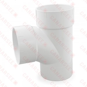 6" PVC DWV Sanitary Street Tee (Spigot x Socket x Socket)