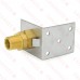 Angle Mounting Bracket w/ 1/2" MIP (3/8" FIP) x 1/2" CSST Adapter